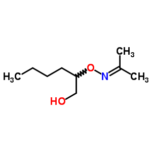 2-丙酮,o-[1-(羟基甲基)戊基]肟结构式_5001-44-5结构式