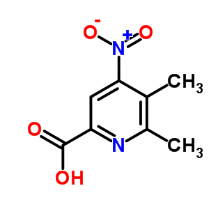 (9CI)-5,6-二甲基-4-硝基-2-吡啶羧酸结构式_501357-46-6结构式