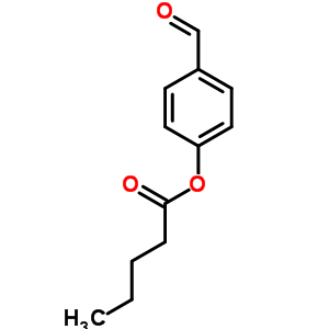 Pentanoic acid 4-formylphenyl ester Structure,50262-50-5Structure