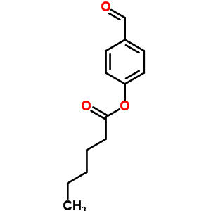 Hexanoic acid 4-formylphenyl ester Structure,50262-51-6Structure