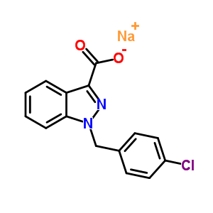 1-P-氯苄基-1H-吲唑-3-羧酸结构式_50264-86-3结构式