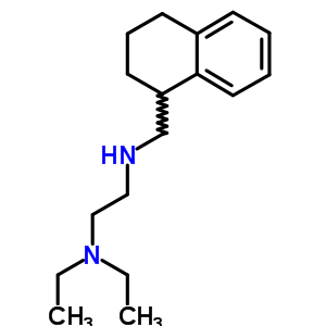 N,N-二乙基-n-[(1,2,3,4-四氢萘-1-基)甲基]-1,2-乙烷二胺结构式_50341-78-1结构式