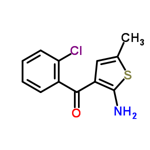 2-氨基-3-氯苯甲酰基-5-甲基噻吩结构式_50508-57-1结构式