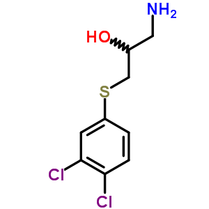 1-氨基-3-[(3,4-二氯苯基)硫代]-2-丙醇结构式_50510-16-2结构式