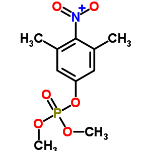 3,5-二甲基-4-硝基苯基磷酸二甲酯结构式_50590-06-2结构式