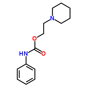 2-哌啶乙基氨基甲酸苯酯结构式_50594-06-4结构式