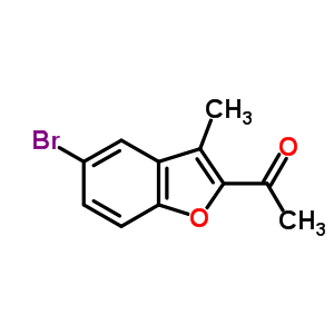 Ethanone, 1-(5-bromo-3-methyl-2-benzofuranyl)- Structure,50638-09-0Structure