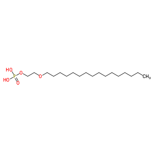 聚乙二醇十六烷基醚磷酸酯结构式_50643-20-4结构式