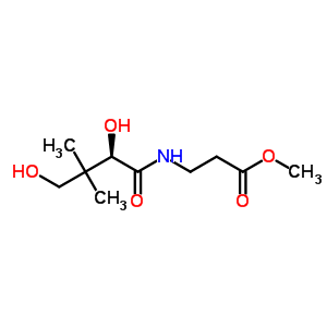 (R)-N-(2,4-二羟基-3,3-二甲基-1-氧代丁基)-beta-丙氨酸甲酯结构式_50692-78-9结构式
