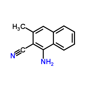 1-氨基-3-甲基-萘-2-甲腈结构式_50870-06-9结构式