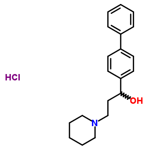 Alpha-(4-联苯基)-1-哌啶丙醇盐酸盐结构式_50910-16-2结构式