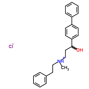 Alpha-(2-(甲基苯乙基氨基)乙基)-4-联苯甲醇盐酸盐结构式_50910-19-5结构式