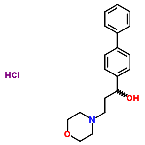 alpha-(4-联苯基)-4-吗啉丙醇盐酸盐结构式_50910-20-8结构式