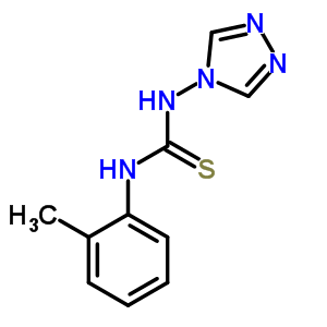 Thiourea, n-(2-methylphenyl)-n-4h-1,2,4-triazol-4-yl- Structure,5102-33-0Structure