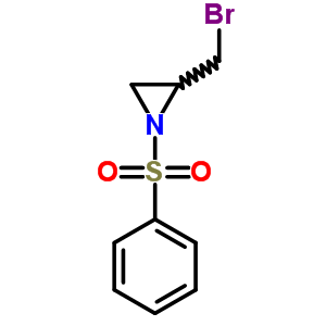 2-(溴甲基)-1-(苯基磺酰基)-氮丙啶结构式_5120-12-7结构式