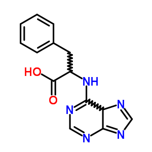 3-苯基-2-(5H-嘌呤-6-基氨基)丙酸结构式_51211-24-6结构式