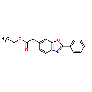 2-苯基-6-苯并噁唑乙酸乙酯结构式_51234-52-7结构式