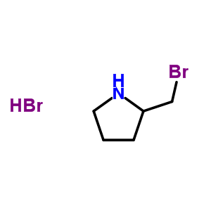 L-2-(溴甲基)吡咯烷氢溴酸结构式_51368-34-4结构式