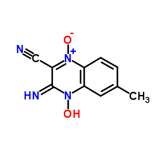 4-羟基-3-亚氨基-6-甲基-1-氧化物-喹噁啉-2-甲腈结构式_51420-57-6结构式