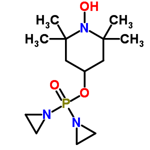 4-二氮丙啶-1-膦氧基-1-羟基-2,2,6,6-四甲基-哌啶结构式_51526-57-9结构式