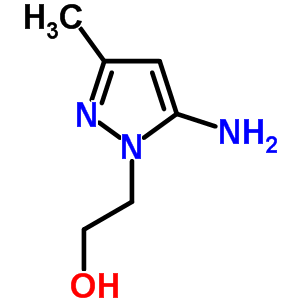 2-(5-氨基-3-甲基-吡唑-1-基)-乙醇结构式_51546-08-8结构式