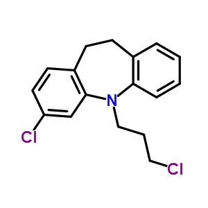 3-氯-5-(3-氯丙基)-10,11-二氢-5H-二苯[b,f]氮杂卓结构式_51551-41-8结构式