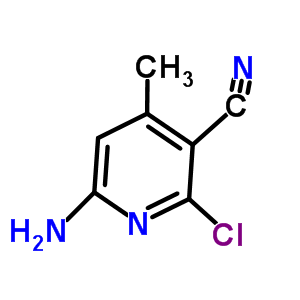 6-氨基-2-氯-4-甲基-3-吡啶甲腈结构式_51561-20-7结构式