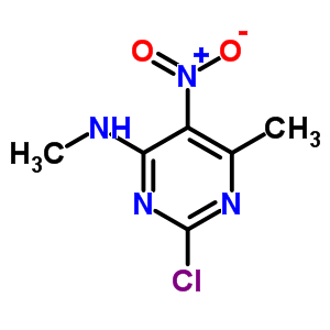 2-氯-n 6-二甲基-5-硝基-4-嘧啶胺结构式_5177-14-0结构式
