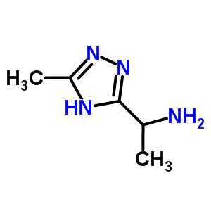 3-(alpha-氨基乙基)-5-甲基-4H-1,2,4-噻唑结构式_518066-19-8结构式