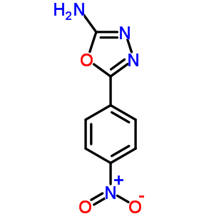 2-氨基-5-(4-硝基苯基)-1,3,4-噁二唑结构式_51891-79-3结构式