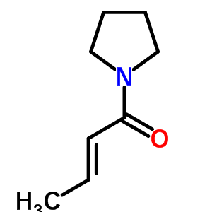 1-(1-氧代-2-丁烯)-吡咯烷结构式_51944-65-1结构式