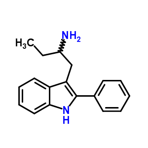 3-(2-氨基丁基)-2-苯基-1H-吲哚结构式_52019-01-9结构式