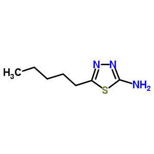 5-戊基-1,3,4-噻二唑-2-胺结构式_52057-90-6结构式