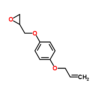 2-(4-烯丙氧基苯氧基甲基)-环氧乙烷结构式_52210-93-2结构式
