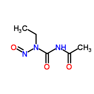 1-乙酰基-3-乙基-3-亚硝基脲结构式_52217-47-7结构式