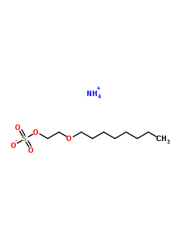 聚乙二醇单辛基醚硫酸酯铵盐结构式_52286-18-7结构式