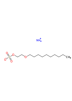 聚乙二醇癸基醚硫酸酯铵盐结构式_52286-19-8结构式