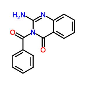 2-氨基-3-苯甲酰基-喹唑啉-4-酮结构式_52393-73-4结构式