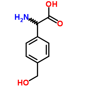 2-氨基-2-[4-(羟基甲基)苯基]乙酸结构式_52396-20-0结构式