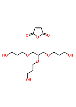 聚丙二醇甘油三醚,马来酸酐聚酯结构式_52408-85-2结构式