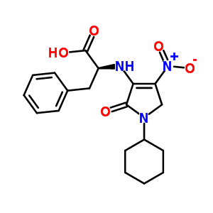 N-(4-nitro-1-cyclohexyl-2-oxo-3-pyrrolin-3-yl)phenylalanine Structure,52555-26-7Structure