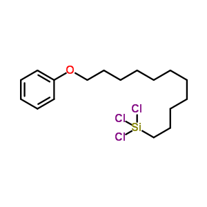 11-苯氧基十一基三氯硅烷结构式_526204-46-6结构式