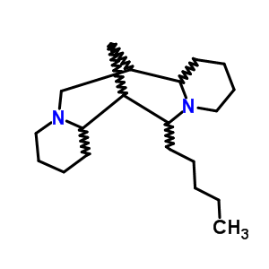 17-戊基金雀花碱结构式_52670-65-2结构式