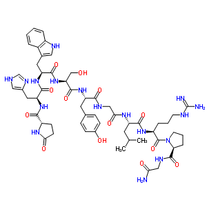 5-L-苯丙氨酸-促黄体激素-释放因子(猪)乙酸盐水合物结构式_52699-48-6结构式