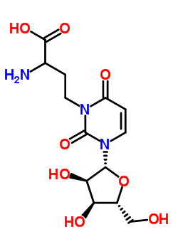 3-(3-氨基-3-羧基丙基)尿苷结构式_52745-94-5结构式