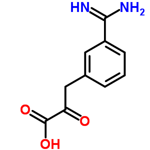3-脒基苯基丙酮酸结构式_52820-78-7结构式