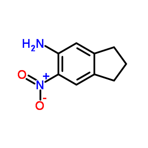6-硝基-2,3-二氢-1H-茚-5-胺结构式_52957-66-1结构式