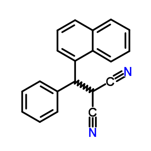 2-(1-萘苯基甲基)-丙二腈结构式_52962-65-9结构式