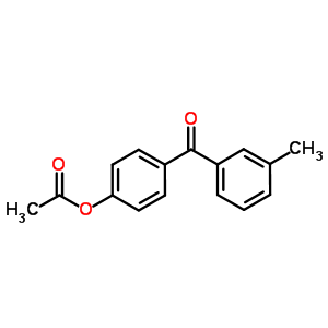 4-乙酰氧基-3-甲基苯甲酮结构式_52981-07-4结构式