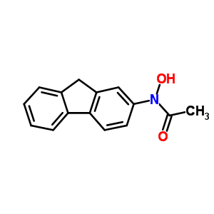 n-9h-芴-2-基-n-羟基-乙酰胺结构式_53-95-2结构式